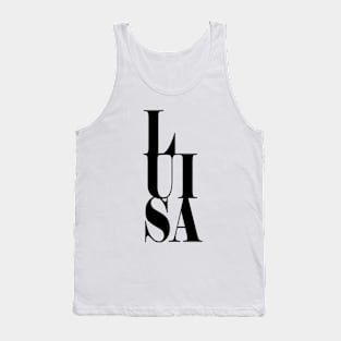 Luisa Girls Name Bold Font Tank Top